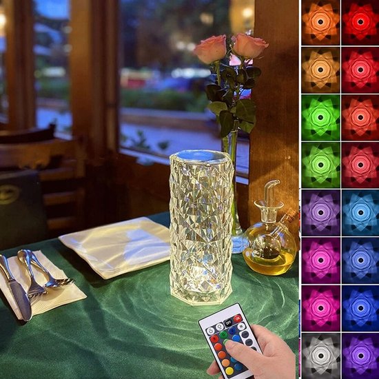 451 : Kryształowa Diamentowa Lampa USB+PILOT/ CRYSTAL DIAMOND LAMP+REMOTE