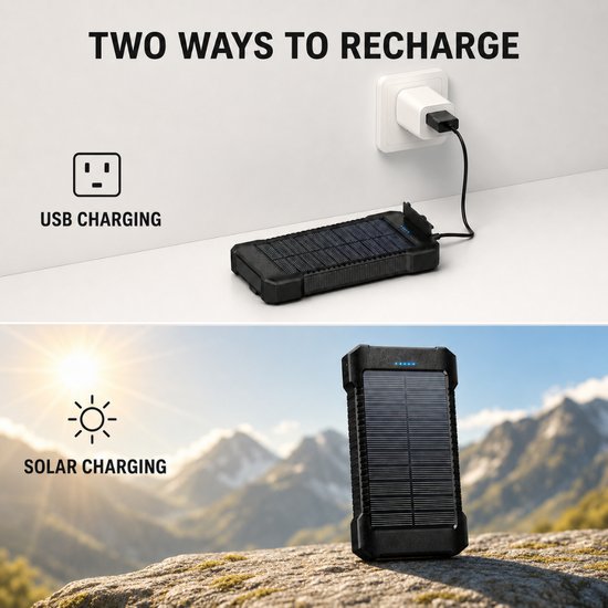 352 : SOLAR POWERBANK Compass – 8 000 mAh