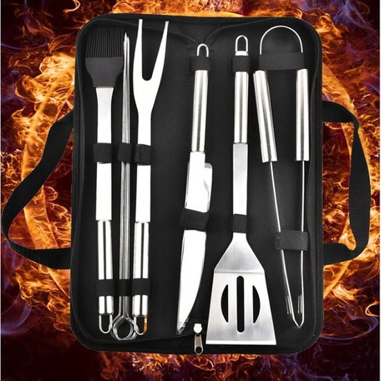 357 : ZESTAW NA GRILLA 9 SZT/ GRILLING TOOLS