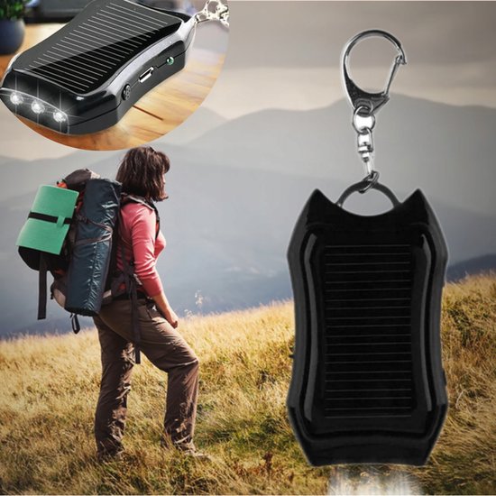 413 : BRELOK DO KLUCZY POWER BANK SOLARNY/ SOLAR POWER BANK