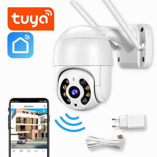 ADM Smart Outdoor Wi-Fi Security Camera with Tuya Smart