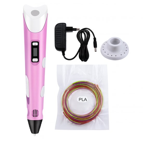 433P-2 : Długopis drukarka 3D - RÓŻOWY - DUŻY /3D PRINTER PEN PINK BIG