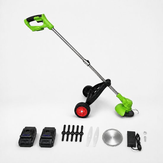 7133 : ADM Cordless Lawn Trimmer with Support Wheels