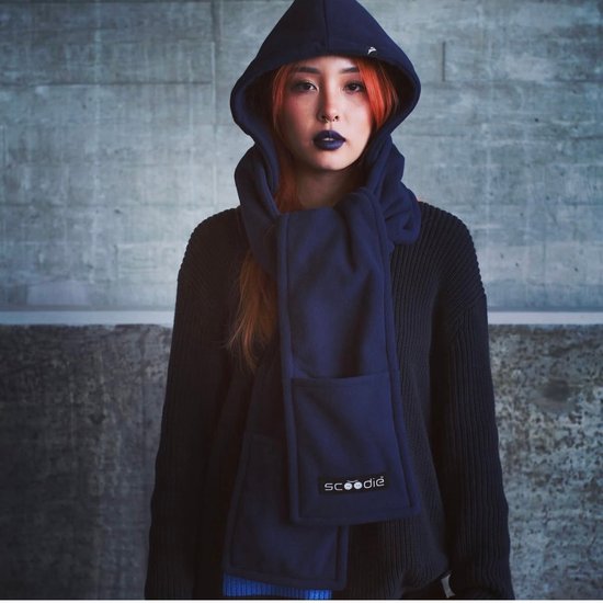 7030-1 : Scoodie -kolor granatowy/rozmiar R/ Scoodie Night Navy/size R