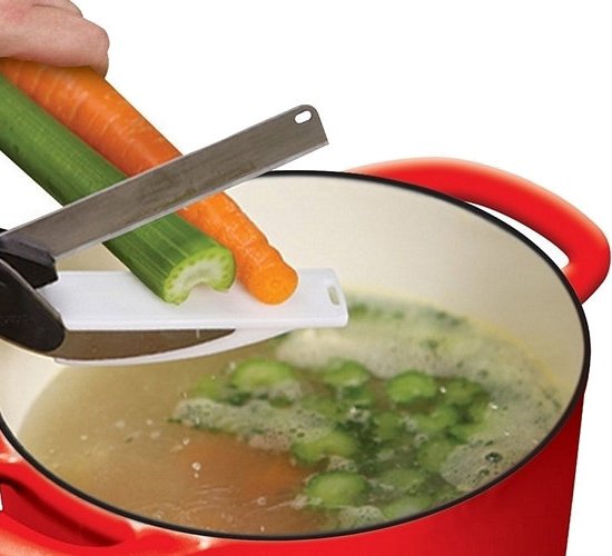 442 : NOŻYCE KUCHENNE Z DESKĄ DO WARZYW MIĘSA OWOCÓW/KITCHEN SCISSORS WITH A BOARD