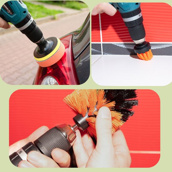 2198 : SZCZOTKI SPRZĄTAJĄCE NA WIERTARKĘ/ DRILL CLEANING BRUSHES