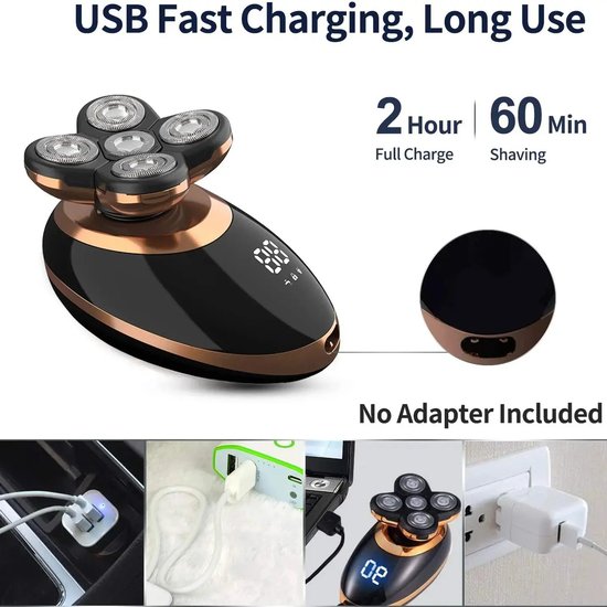 036 : GOLARKA MĘSKA 5W1/5IN1 MEN’S SHAVER WATERPROOF