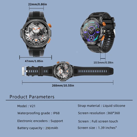 6092 : SMARTWATCH V21
