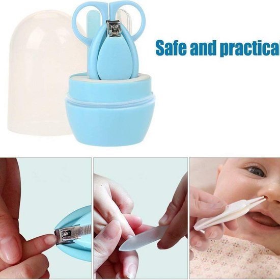 223-2 : ZESTAW DO PAZNOKCI kolor zielony/BABY NAIL KIT BABY SCISSORS- green