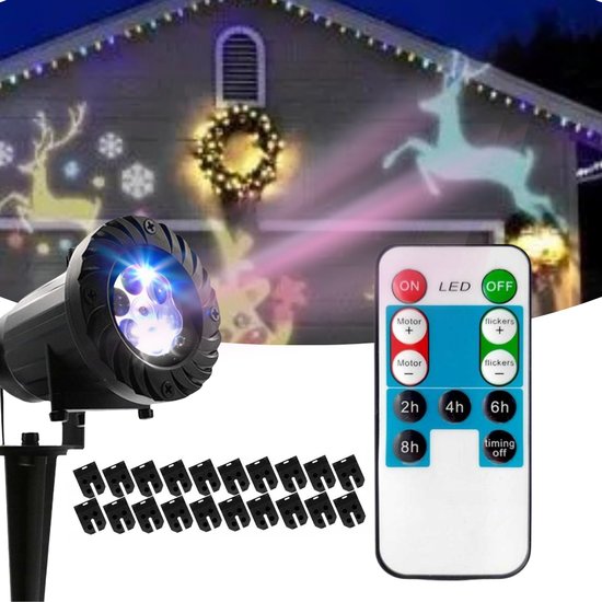 PROJEKTOR ŚWIĄTECZNY LASEROWY Z PILOTEM