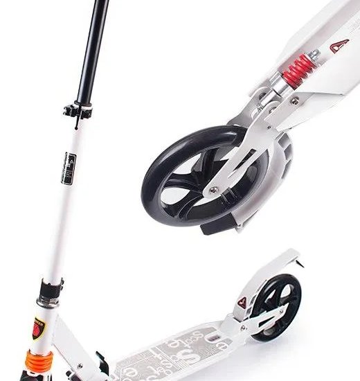 116S : Składana hulajnoga, hamulce zwykłe, BIAŁA