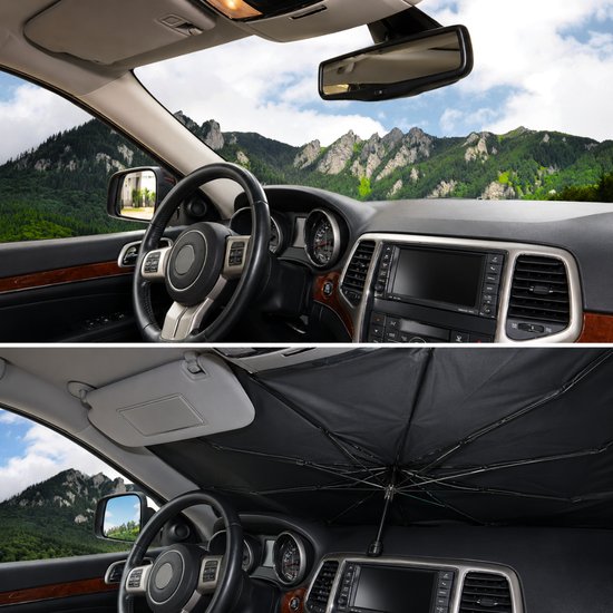 2192-1 : ADM Foldable Car Windshield Sun Shade Umbrella