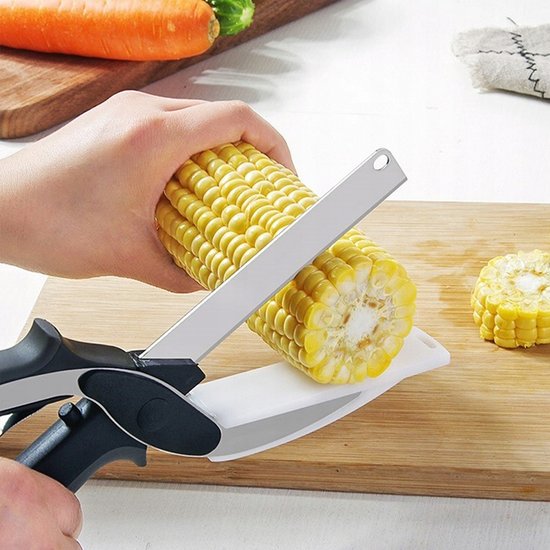 NOŻYCE KUCHENNE Z DESKĄ DO WARZYW MIĘSA OWOCÓW/KITCHEN SCISSORS WITH A BOARD