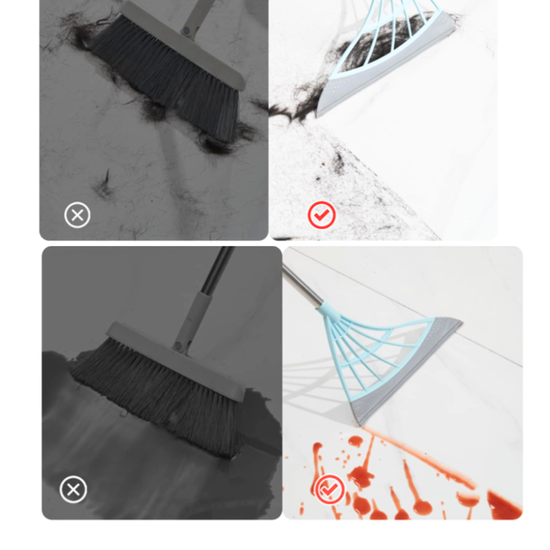 388 : MAGICZNA MIOTŁA GUMOWA Z ŚCIĄGACZKĄ/MAGICBROOM