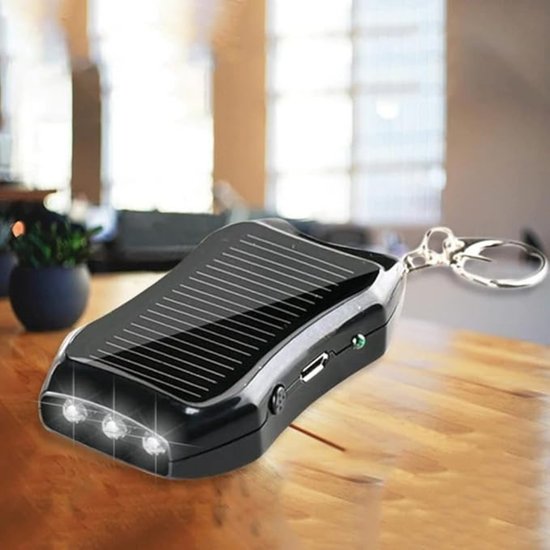 413 : BRELOK DO KLUCZY POWER BANK SOLARNY/ SOLAR POWER BANK