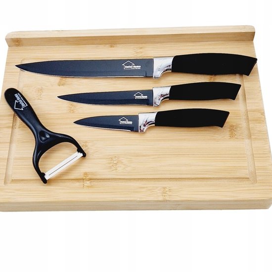 446 : NOŻE KUCHENNE CERAMICZNE 4 EL/BLACK CERAMIC KITCHEN