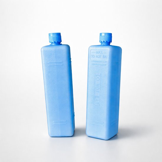 Plastic freezer ice blocks for cooler bags