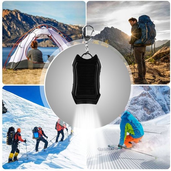 413 : BRELOK DO KLUCZY POWER BANK SOLARNY/ SOLAR POWER BANK