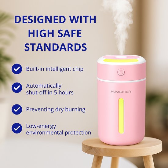 141-1 : NAWILŻACZ POWIETRZA kolor różówy/ HUMIDIFIER AIR PINK