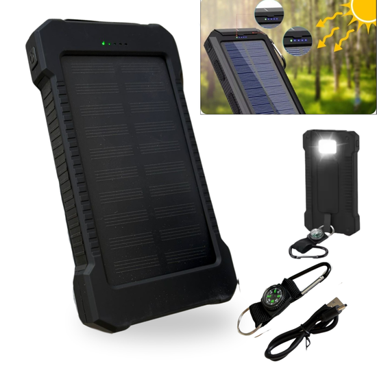 SOLARNY POWERBANK Z LATARKĄ/ SOLAR POWERBANK