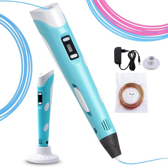 Długopis drukarka 3D - NIEBIESKI - DUŻY /3D PRINTER PEN BLUE BIG