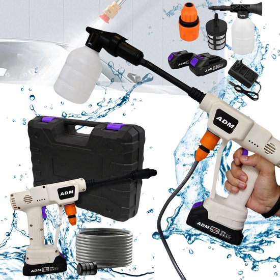 ADM Wireless Mini Power Washer + 2 batteries