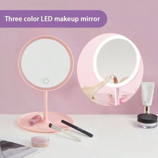 107 : LUSTERKO LED/MAKE-UP MIRROR RED