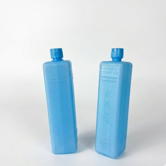 Plastic freezer ice blocks for cooler bags