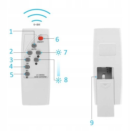 100 : LAMPA LED/ SOLAR STREET LAMP