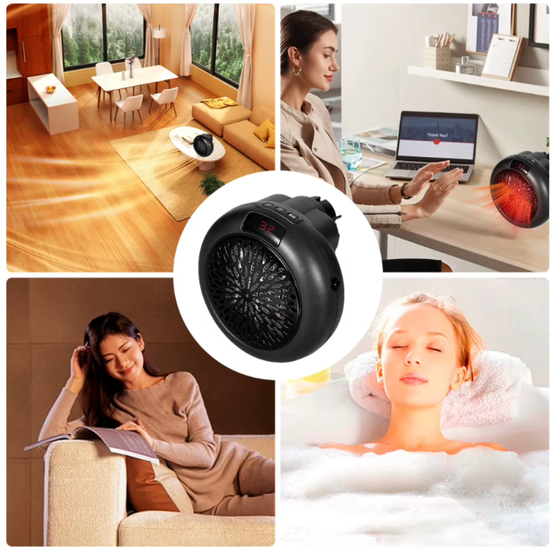 137 : GRZEJNIK ELEKTRYCZNY MINI-CZARNY / MINI ELECTRIC HEATER BLACK