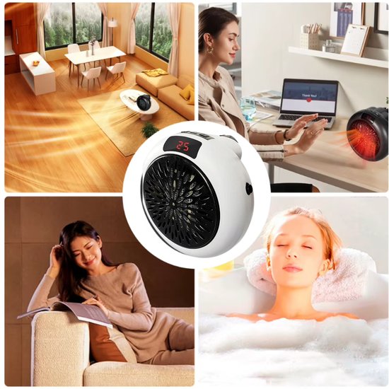 137-1 : GRZEJNIK ELEKTRYCZNY MINI-BIAŁY / MINI ELECTRIC HEATER WHITE