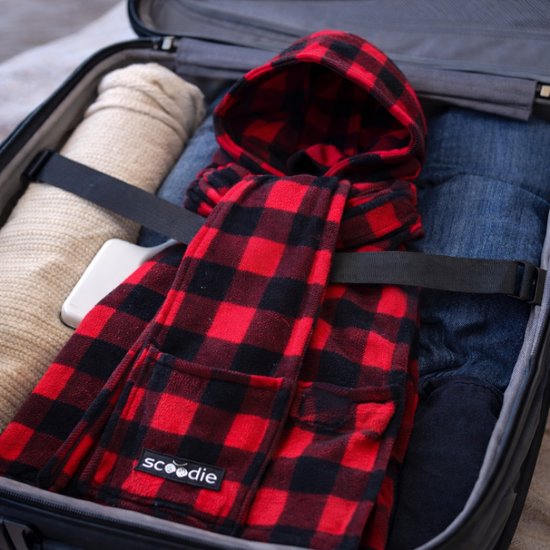 7029-1 : Scoodie -kolor czerwono-czarny/rozmiar R/ Scoodie red-black/size R