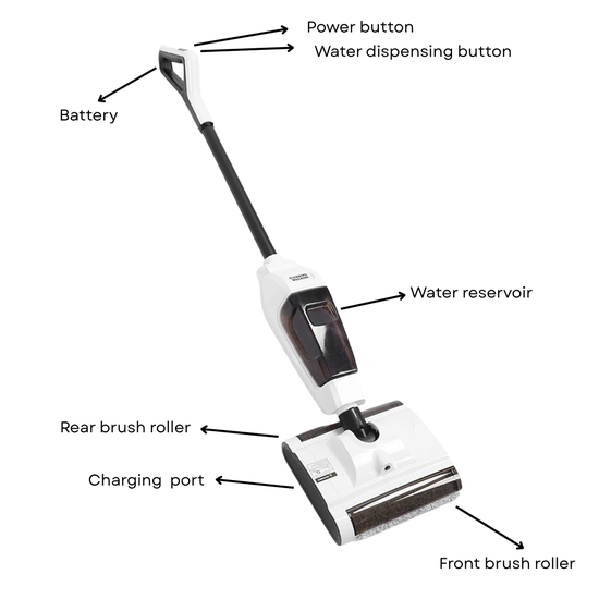 548 : Odkurzacz pionowy z funkcją mopowania RS900