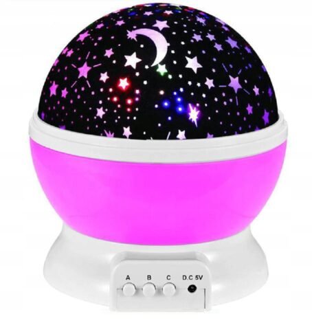 295 : LAMPKA NOCNA OBROTOWA PROJEKTOR/ROTARY NIGHT LAMP STAR PROJECTOR