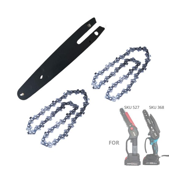 2021 : Zestaw prowadnica +2x łańcuchy do piły 6"/BAR + 2 CHAINS SET UNIVERSAL 6" ELECTRIC SAW
