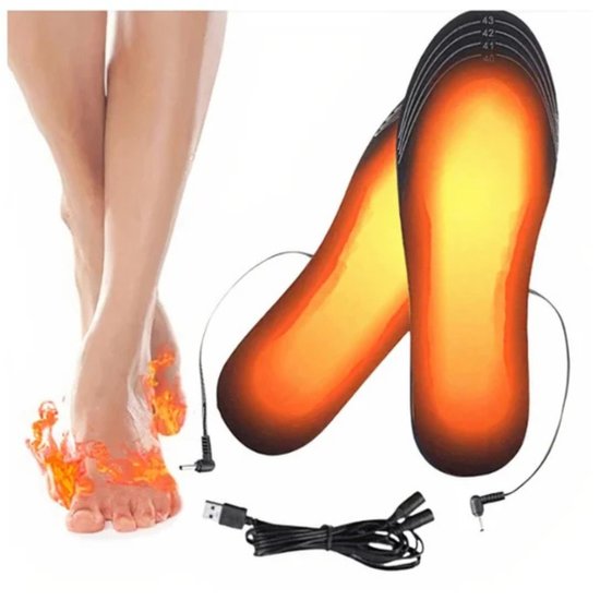 USB heated insoles
