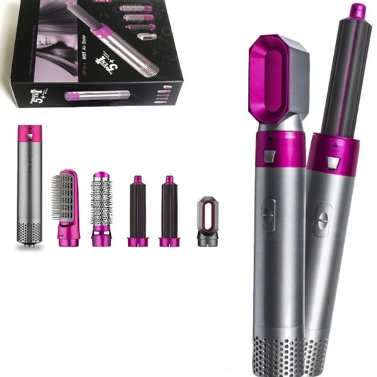 387 : SUSZARKA LOKÓWKA 5W1/HAIR SET BRUSH CURLER DRYER