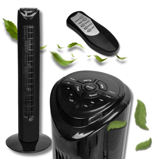 Tower fan with remote control - 45W