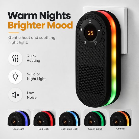 7109 : ADM Mini Electric Heater with Remote Control