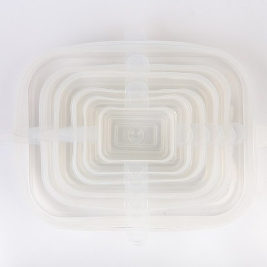 224-3 : Universal Silicone Stretch Lids – 6 pcs, White
