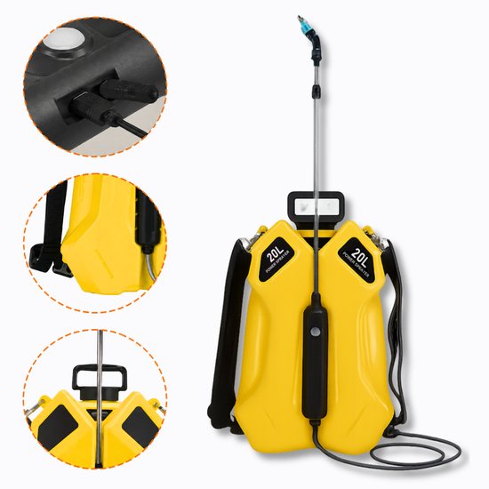 7069 : ADM battery powered pumping backpack sprayer - 20L