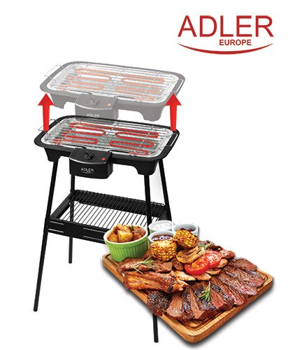 AD 6602 : ADLER Grill elektryczny/ electric grill with removable heater