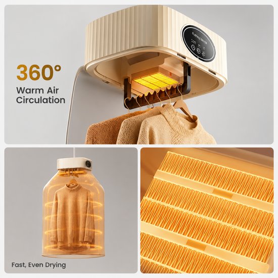 6014 : Portable Folding Clothes Dryer - 600W
