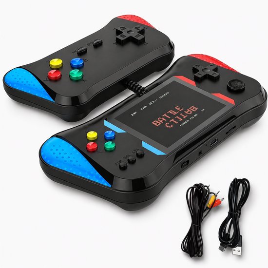 Retoo Game Console with 500 Games + 2-Player Controller