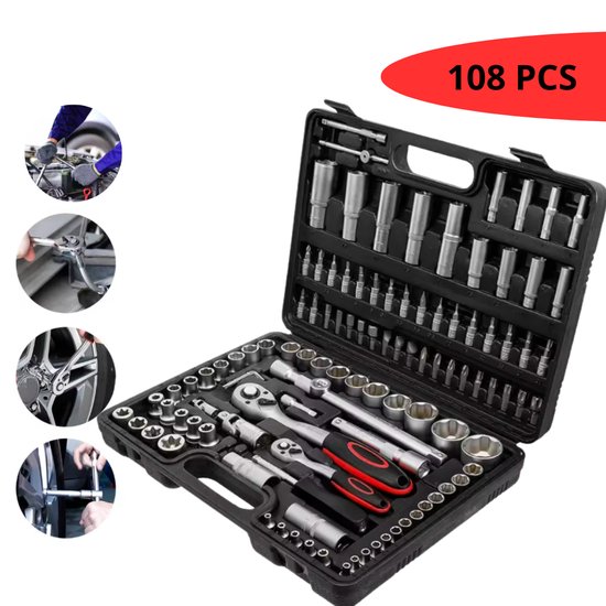 Zestaw kluczy w walizce / Stell keys black