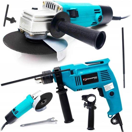 Angle Grinder 900W + Impact Drill 900W Set