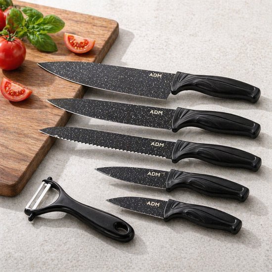 7063 : ADM Ceramic kitchen 6-Piece Knife Set