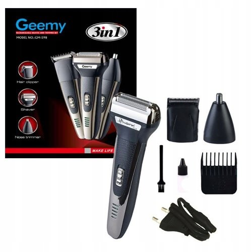 213 : TRIMMER BEARD NOSE HAIR SHAVER GM-598