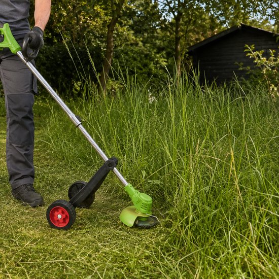 7133 : ADM Cordless Lawn Trimmer with Support Wheels