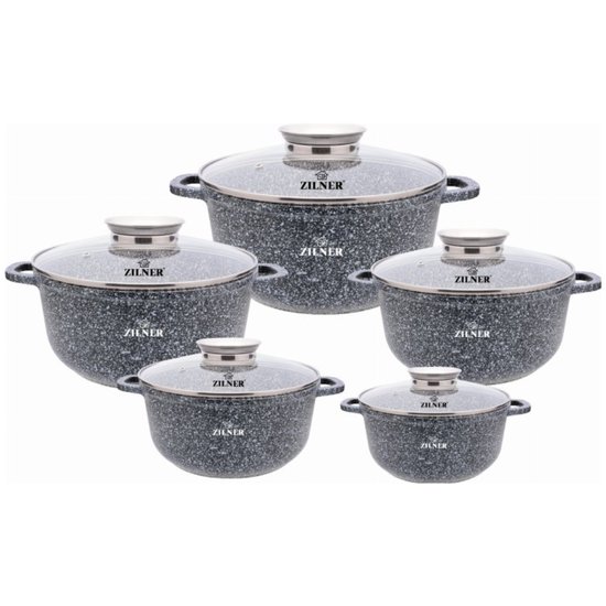 ZL7055 : Zilner 10-piece ceramic-marble set